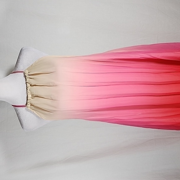 🤎  Identity Gradient pleated halter dress - Picture 2 of 7